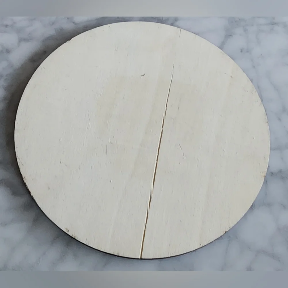 Dark Fairy Crystal Grid Round‎ Wood Disc Decor